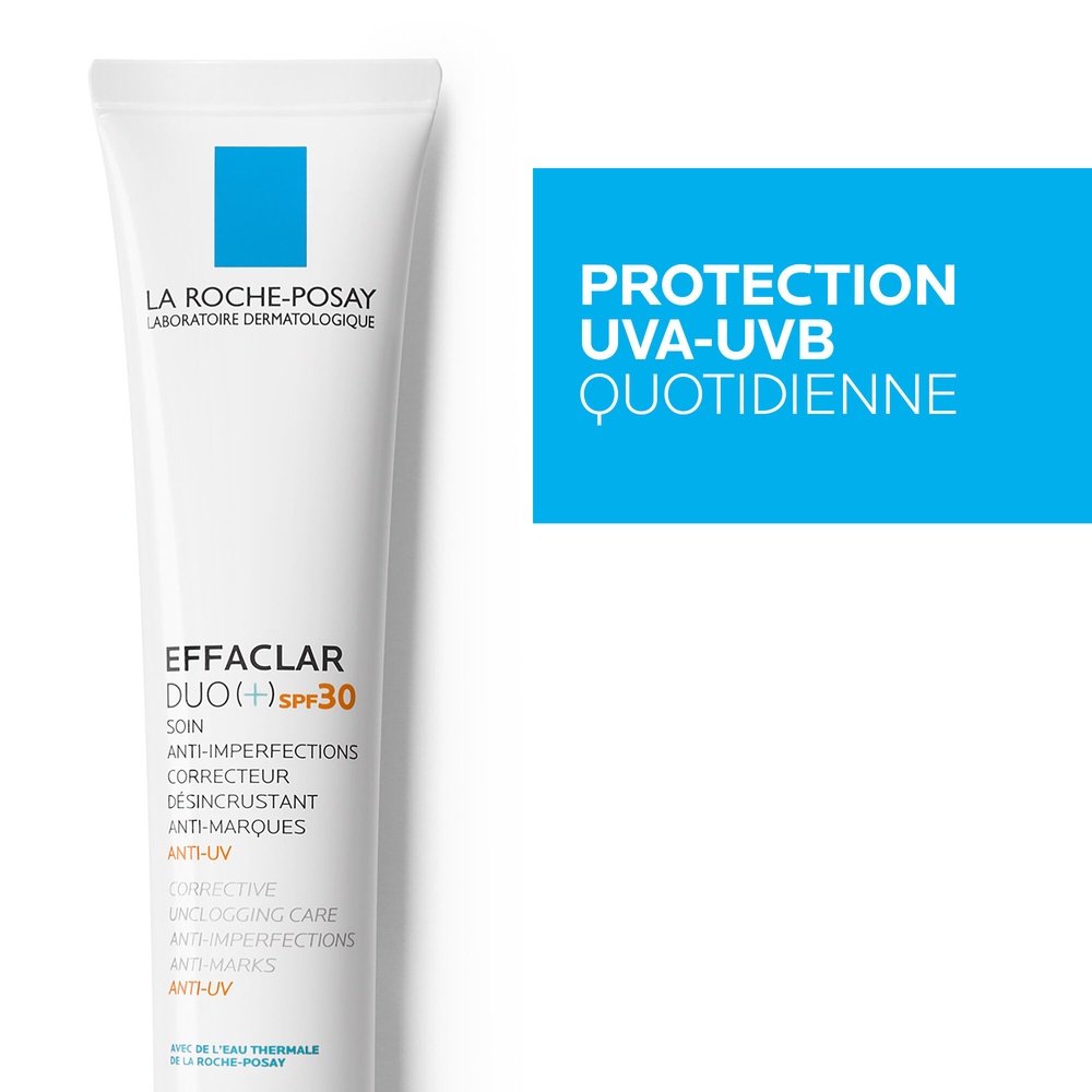 la roche posay – effaclar duo(+) spf30 soin anti imperfections – 40ml la roche posay – effaclar duo(+) spf30 soin anti imperfections – 40ml
