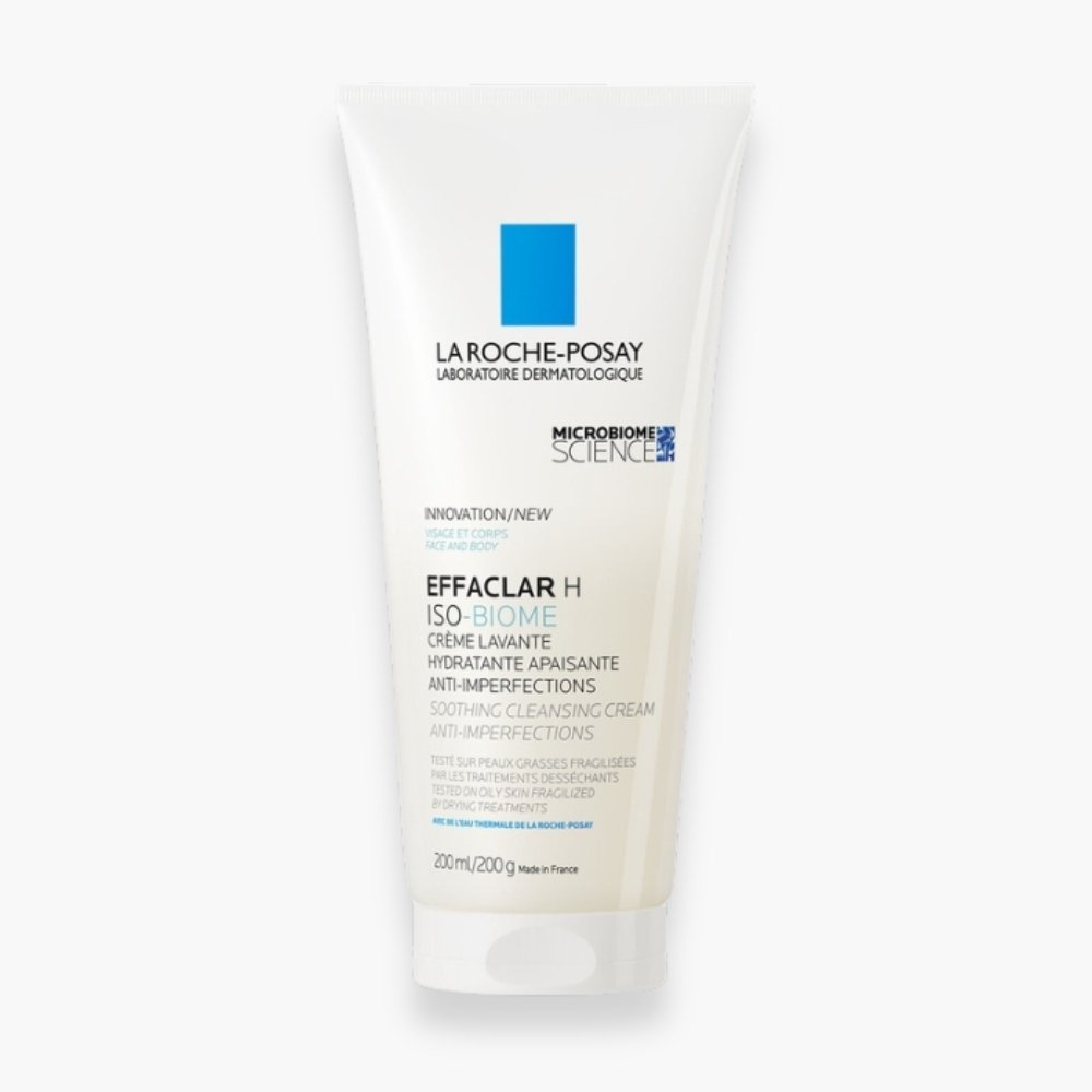 la roche posay – effaclar h iso biome creme lavante hydratante apaisante – 200ml