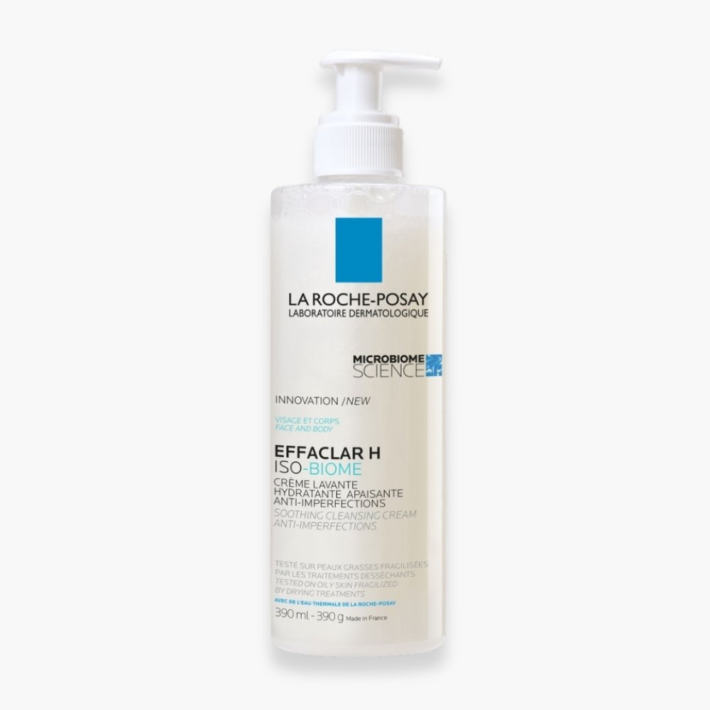 la roche posay – effaclar h iso biome creme lavante hydratante apaisante – 390ml