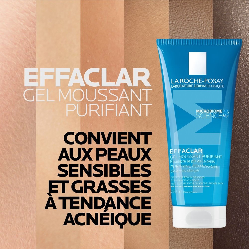 la roche posay – effaclar +m gel moussant purifiant – 200ml la roche posay – effaclar +m gel moussant purifiant – 200ml