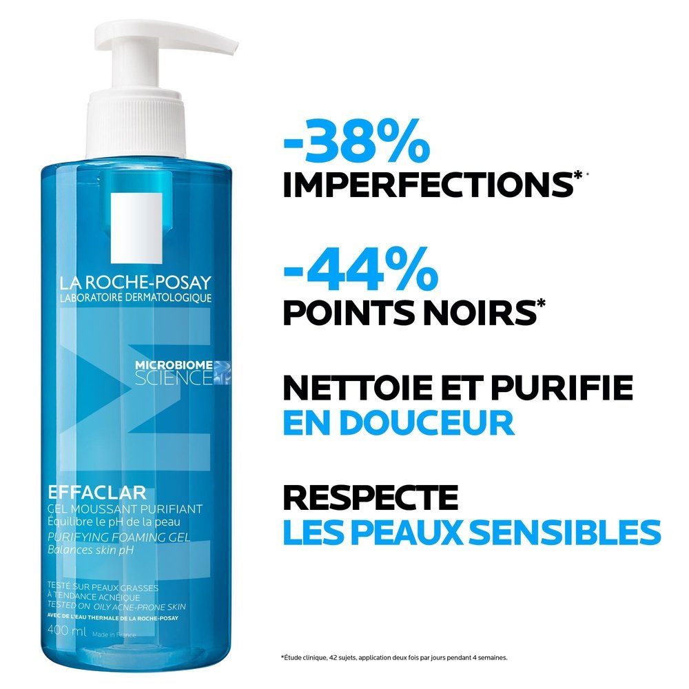 la roche posay – effaclar +m gel moussant purifiant – 400ml la roche posay – effaclar +m gel moussant purifiant – 400ml