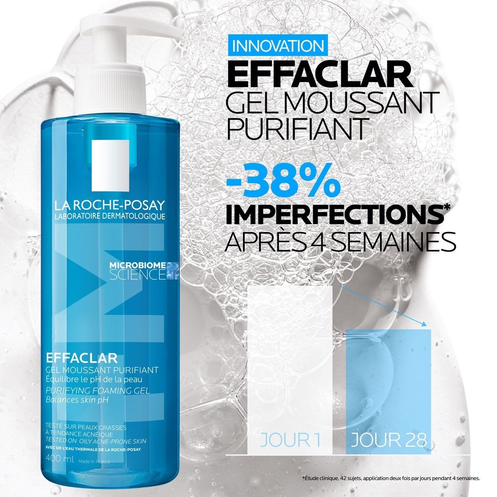 la roche posay – effaclar +m gel moussant purifiant – 400ml la roche posay – effaclar +m gel moussant purifiant – 400ml