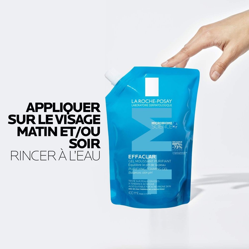 la roche posay – effaclar +m gel moussant purifiant ecorecharge – 400ml la roche posay – effaclar +m gel moussant purifiant ecorecharge – 400ml