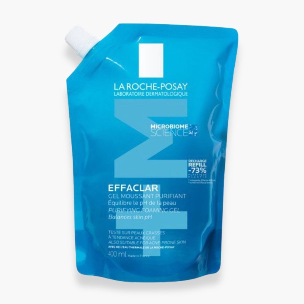 la roche posay – effaclar +m gel moussant purifiant ecorecharge – 400ml