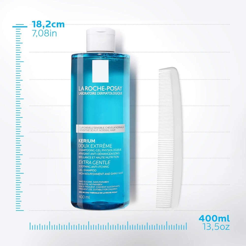 la roche posay – kerium doux extreme shampoing gel physiologique – 400ml la roche posay – kerium doux extreme shampoing gel physiologique – 400ml