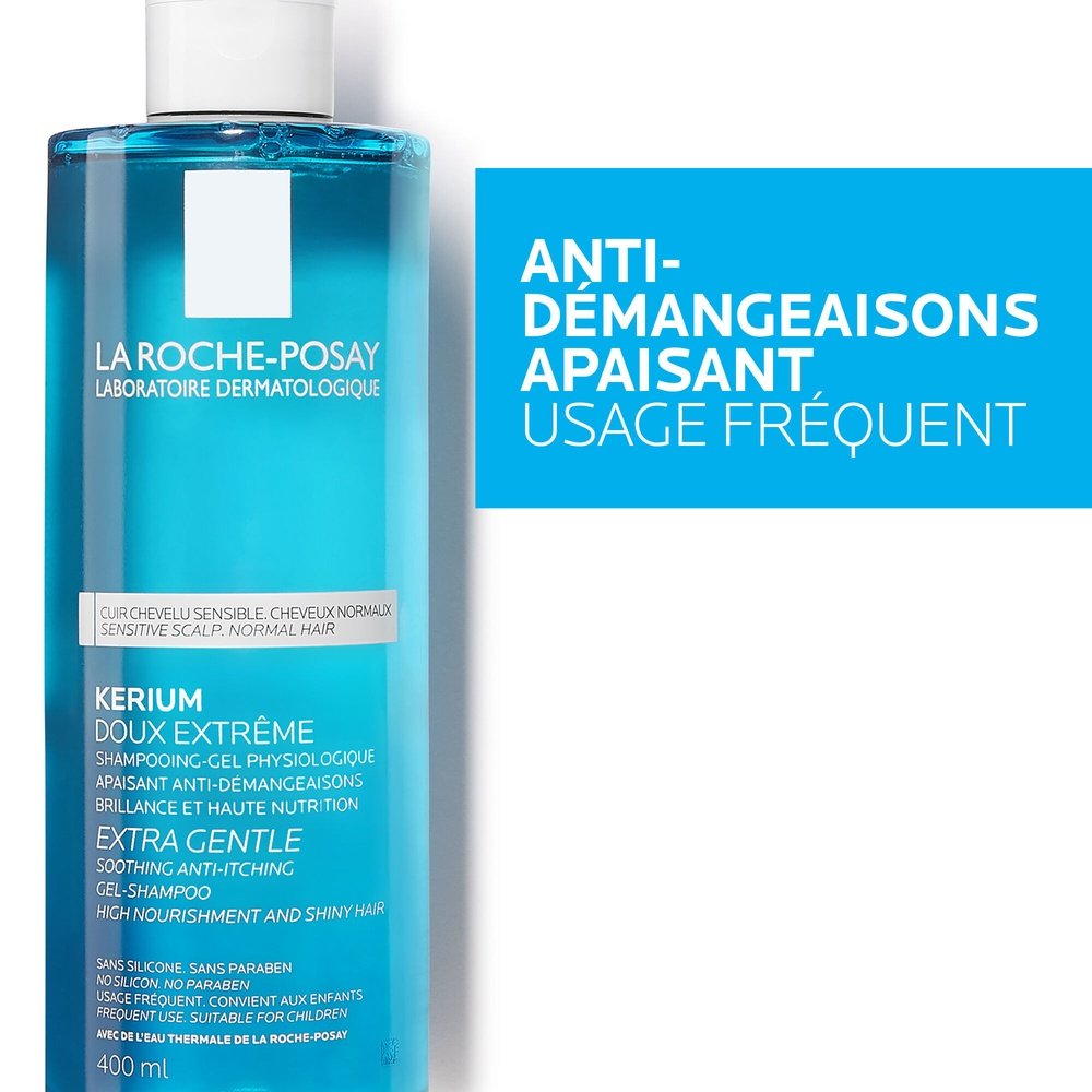 la roche posay – kerium doux extreme shampoing gel physiologique – 400ml la roche posay – kerium doux extreme shampoing gel physiologique – 400ml