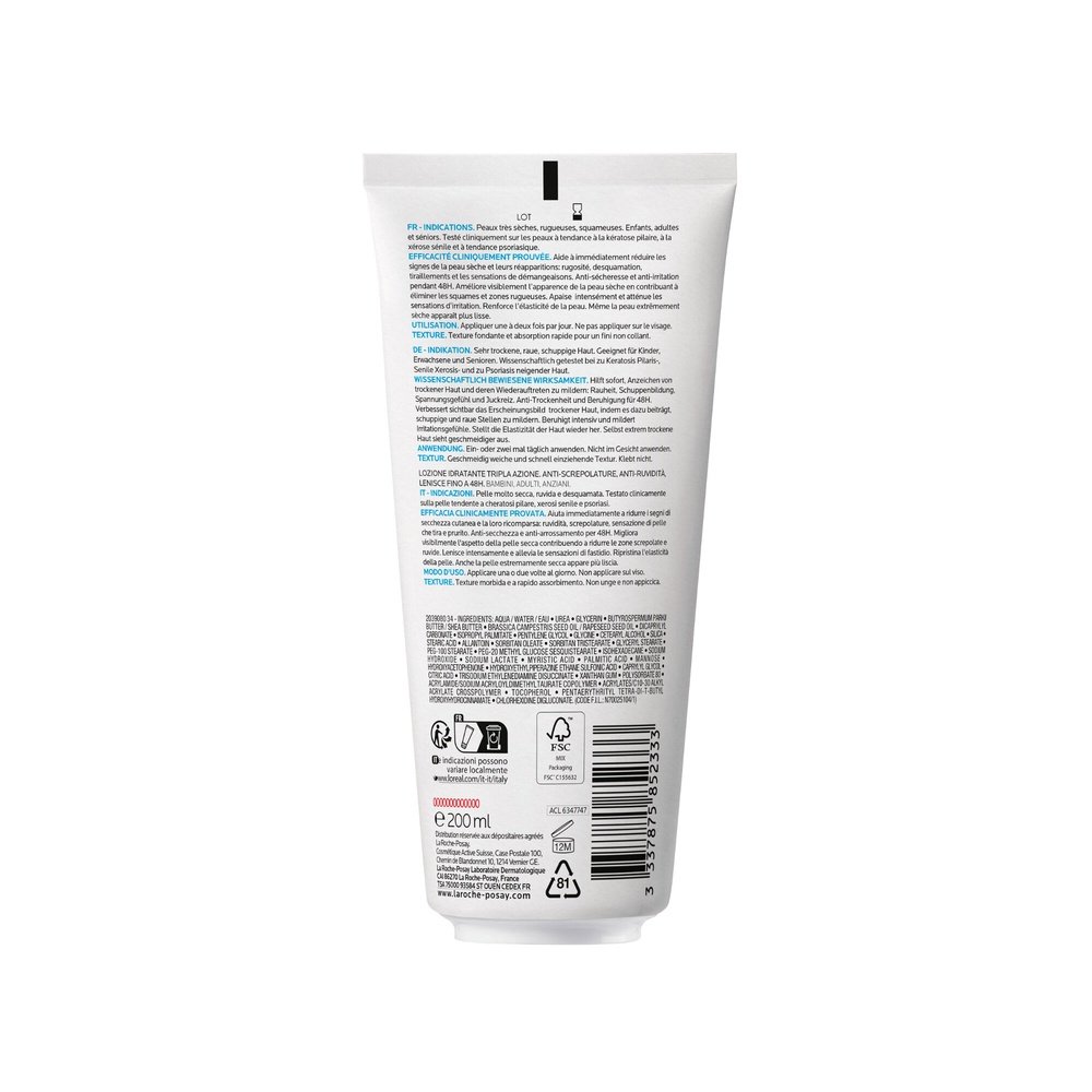la roche posay – lipikar lait urea 10% hydratant – 200ml la roche posay – lipikar lait urea 10% hydratant – 200ml