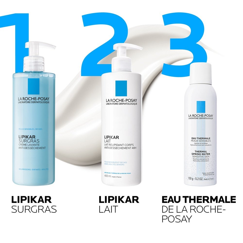 la roche posay – lipikar surgas creme lavante – 400ml la roche posay – lipikar surgas creme lavante – 400ml