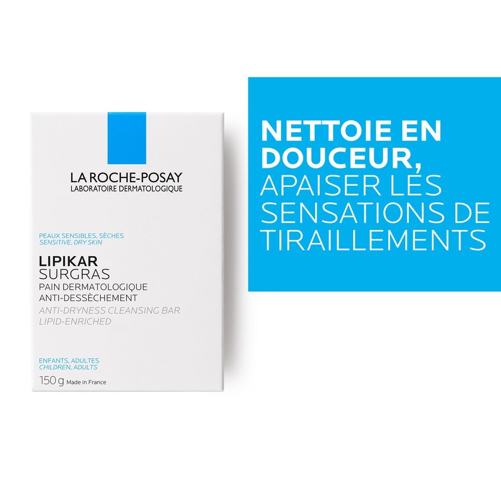 la roche posay – lipikar surgras pain dermatologique – 150g la roche posay – lipikar surgras pain dermatologique – 150g
