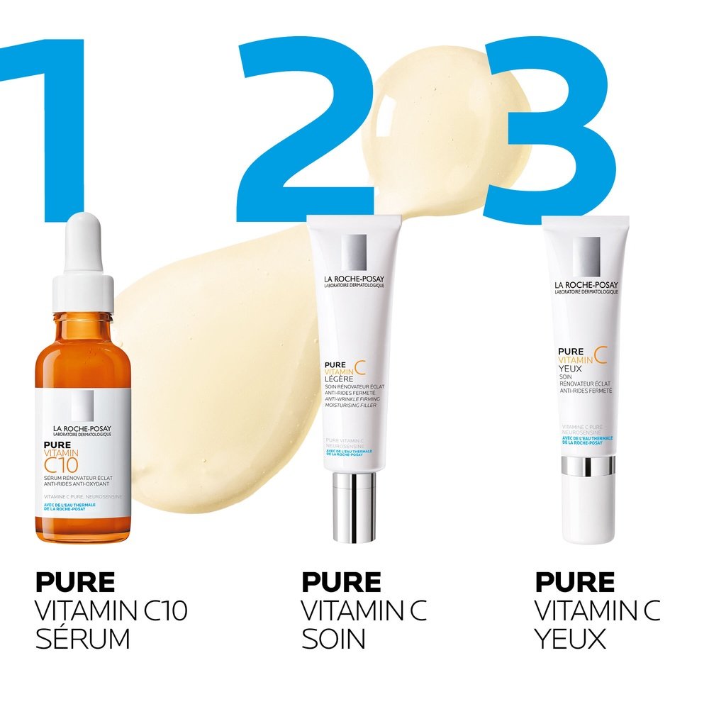 la roche posay – pure vitamin c yeux soin renovateur eclat – 15ml la roche posay – pure vitamin c yeux soin renovateur eclat – 15ml