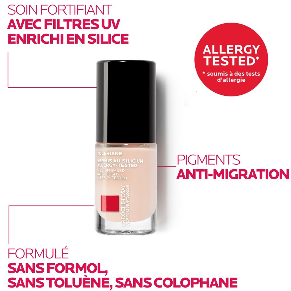 la roche posay – toleriane vernis a ongles au silicium rose – 6ml la roche posay – toleriane vernis a ongles au silicium rose – 6ml