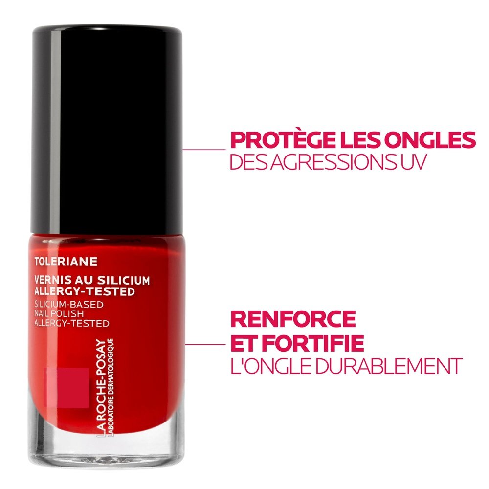 la roche posay – toleriane vernis a ongles au silicium rouge parfait – 6ml la roche posay – toleriane vernis a ongles au silicium rouge parfait – 6ml