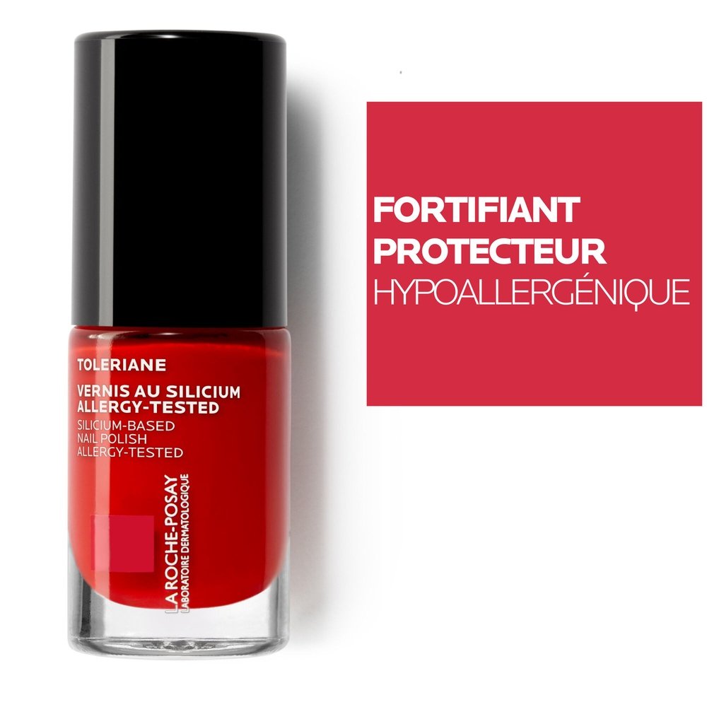 la roche posay – toleriane vernis a ongles au silicium rouge parfait – 6ml la roche posay – toleriane vernis a ongles au silicium rouge parfait – 6ml