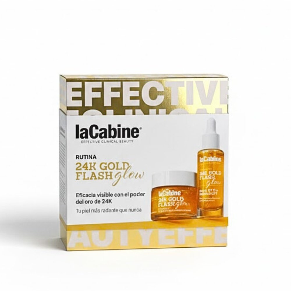 lacabine – 24k gold flash serum 30ml+cream – 15ml