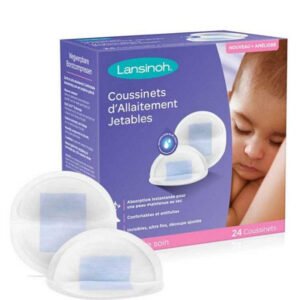 lansinoh – coussinets d’allaitement jetables blue lock – 24u