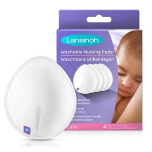 lansinoh – coussinets d’allaitement lavables – 4u