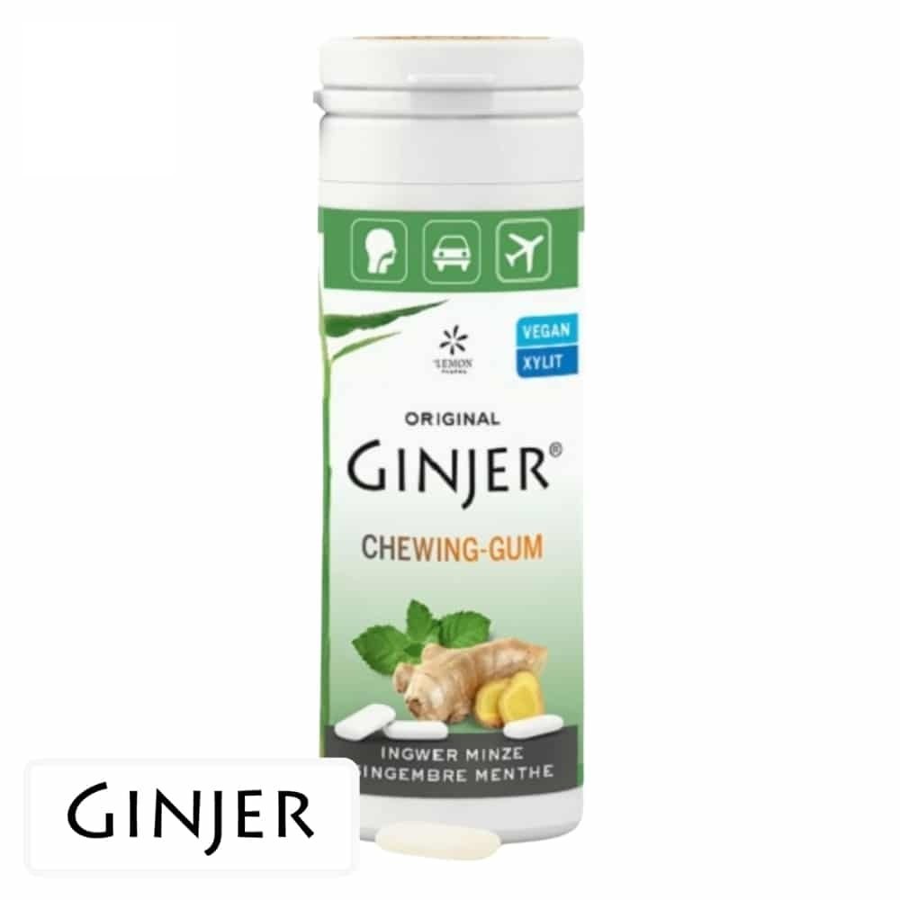 lemon pharma – ginjer chewing gum gout gingembre menthe – 30g