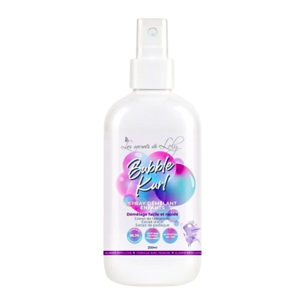 les secrets de loly – kurl spray demelant enfants – 250ml