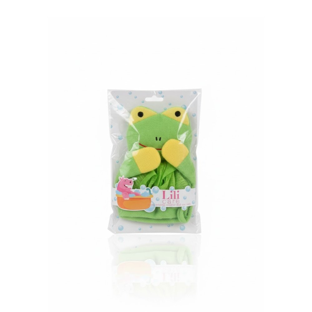 lili care – gant de savonnage enfant grenouille