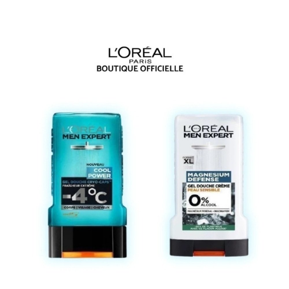 🎁 pack 🎁 – l’oreal paris – lot 2 gel douche 300ml magnesium sensivite+magnesium