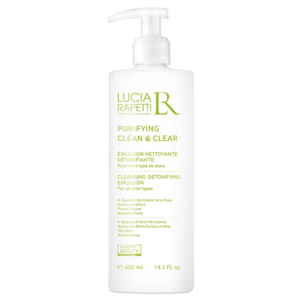 lucia rapetti – purifying clean et clear emulsion nettoyante detoxifiante – 400ml
