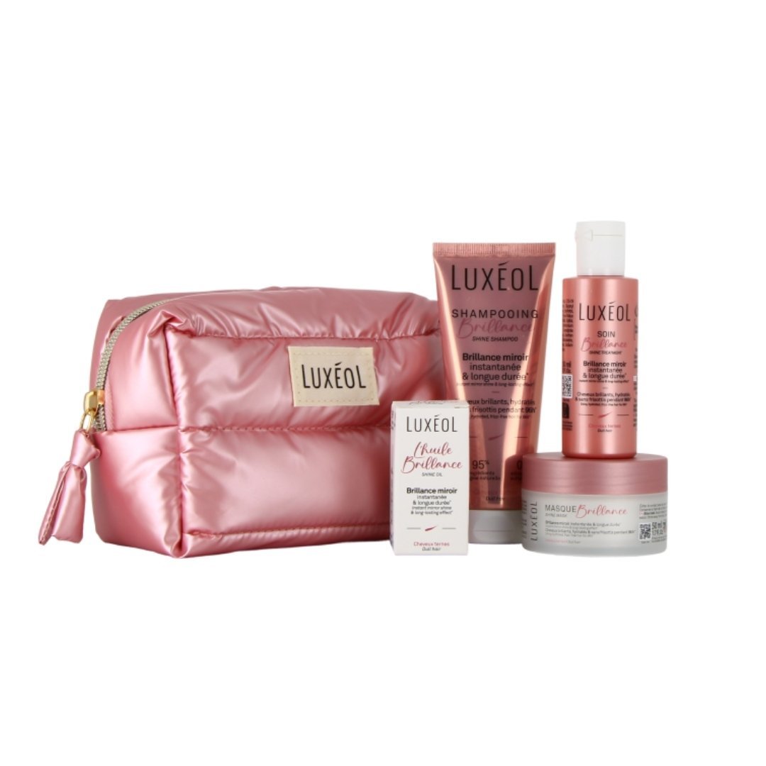 luxeol trousse la routine brillance shampoing – masque – soin – huile