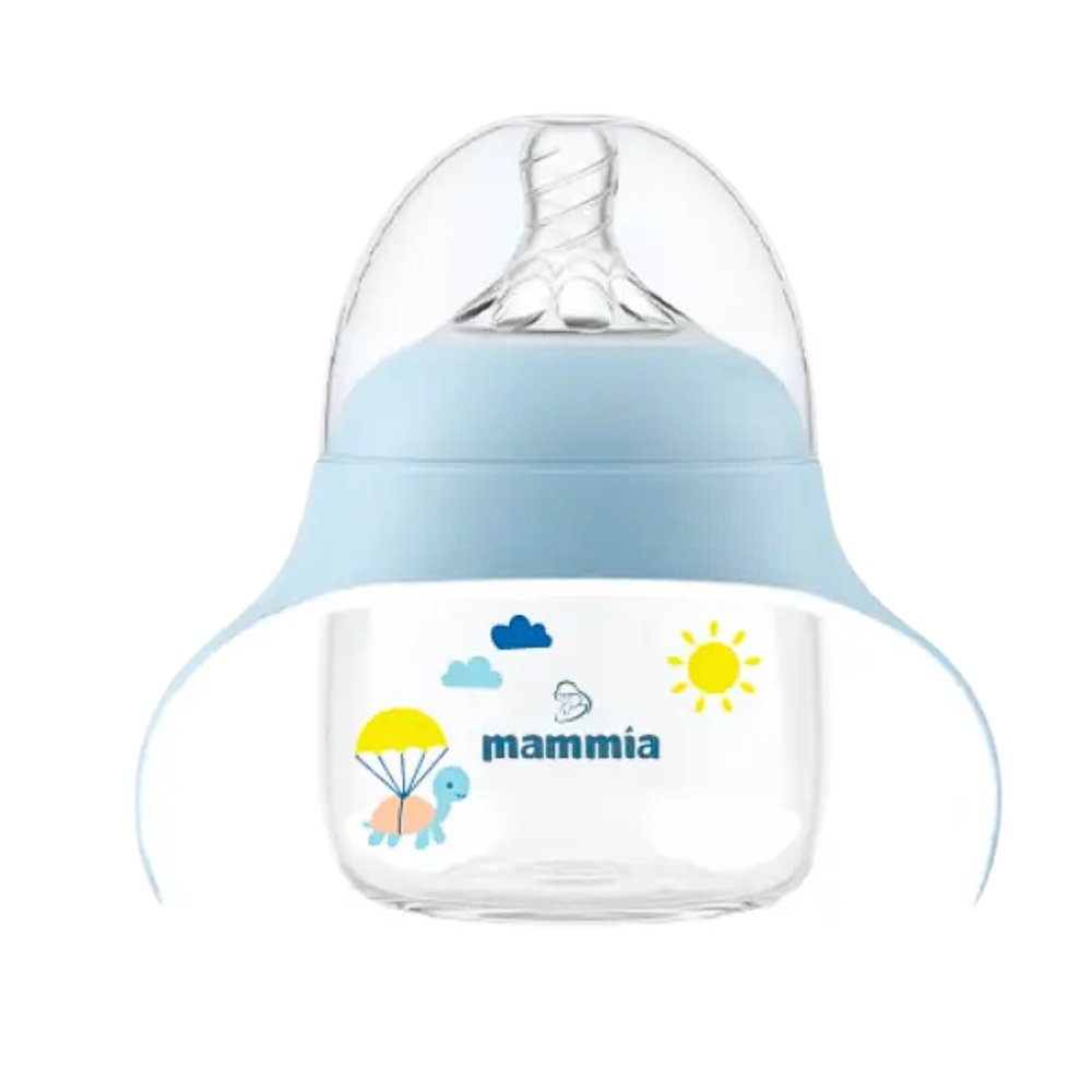 mammia – biberon evolutif 2 en 1 avec poignee ergonomique – 150ml