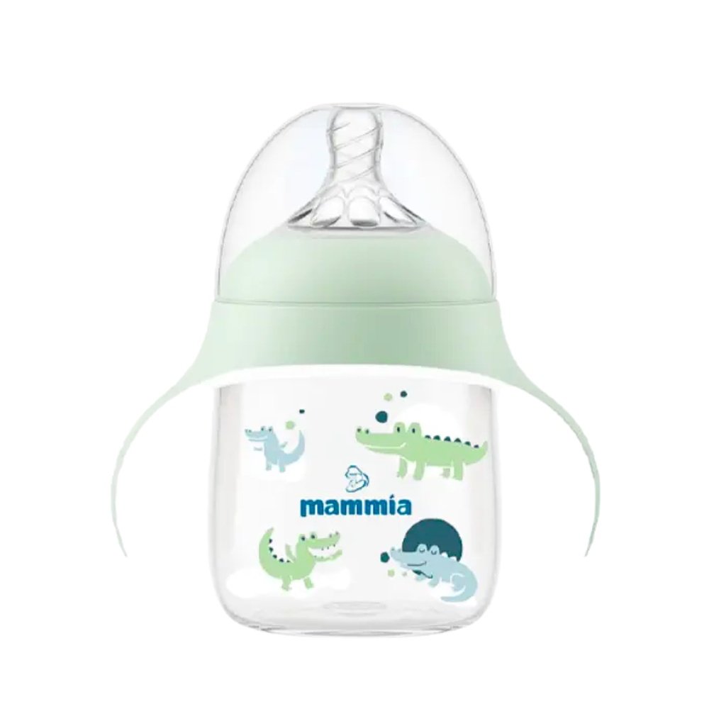 mammia – biberon evolutif 2 en 1 a poignee ergonomique – 300ml