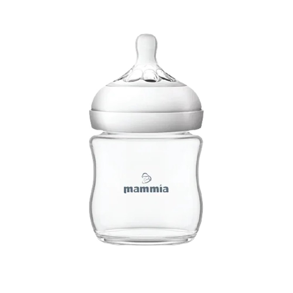 mammia – biberon natural feeling 120ml blanc