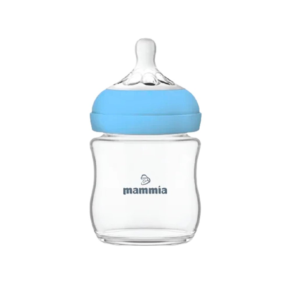 mammia – biberon natural feeling 120ml bleu