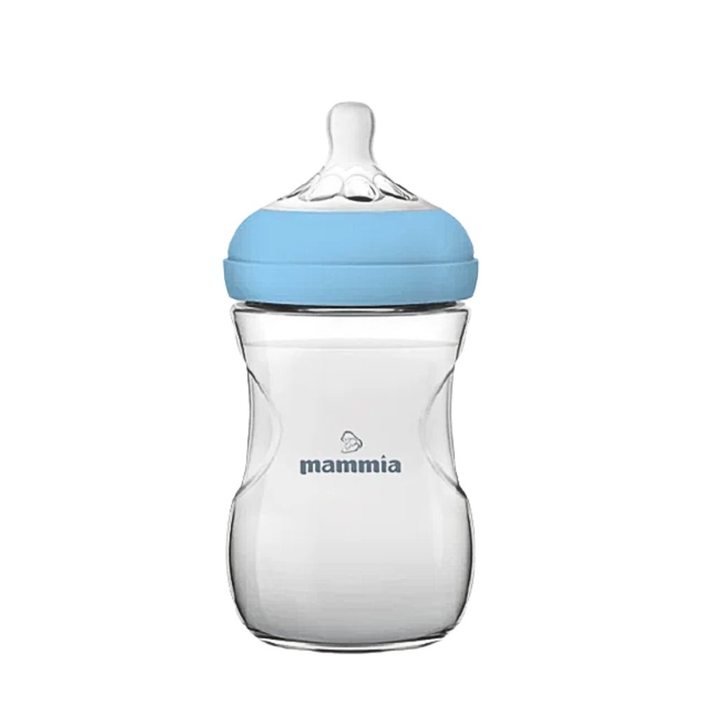 mammia – biberon natural feeling 240ml bleu