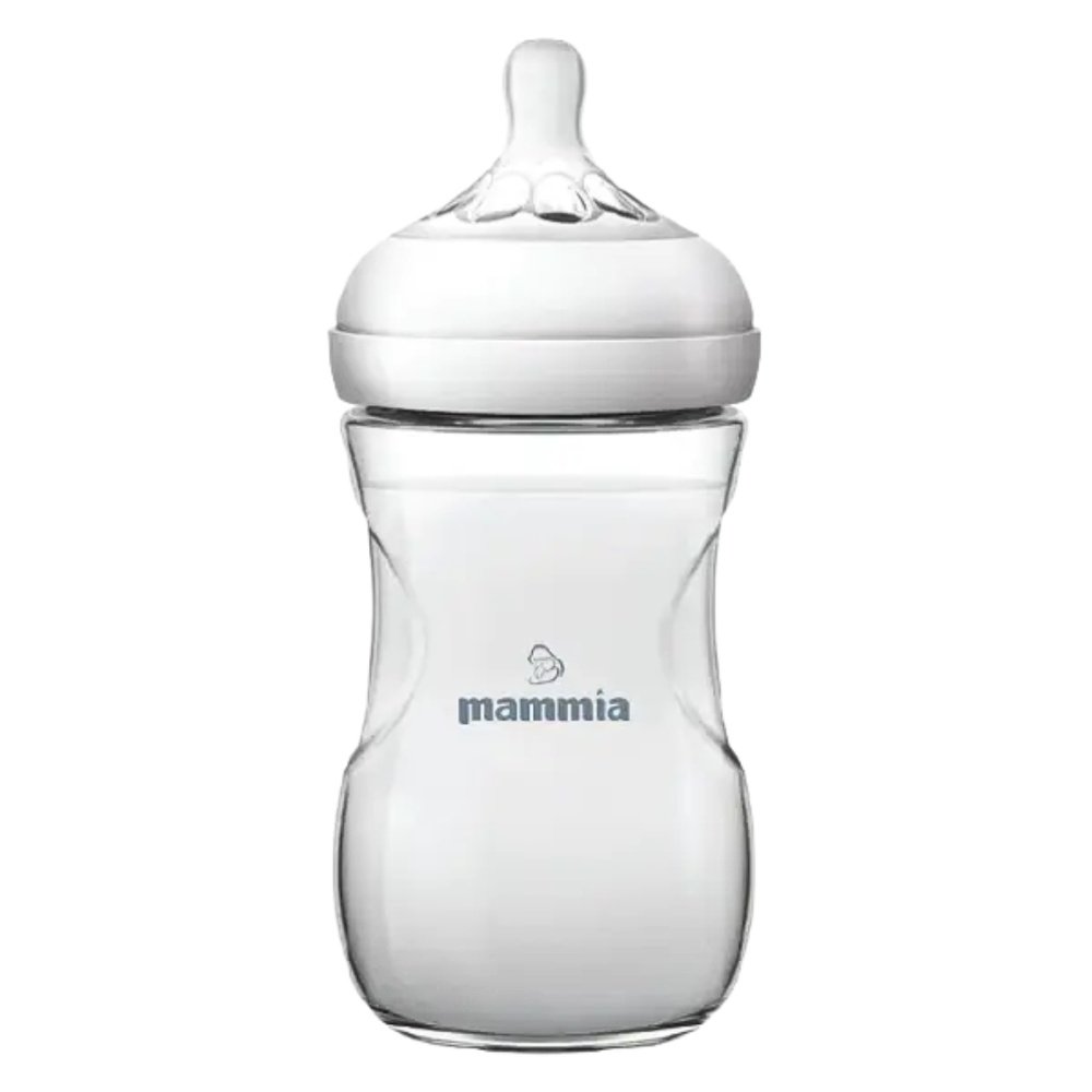 mammia – biberon natural feeling 330ml blanc