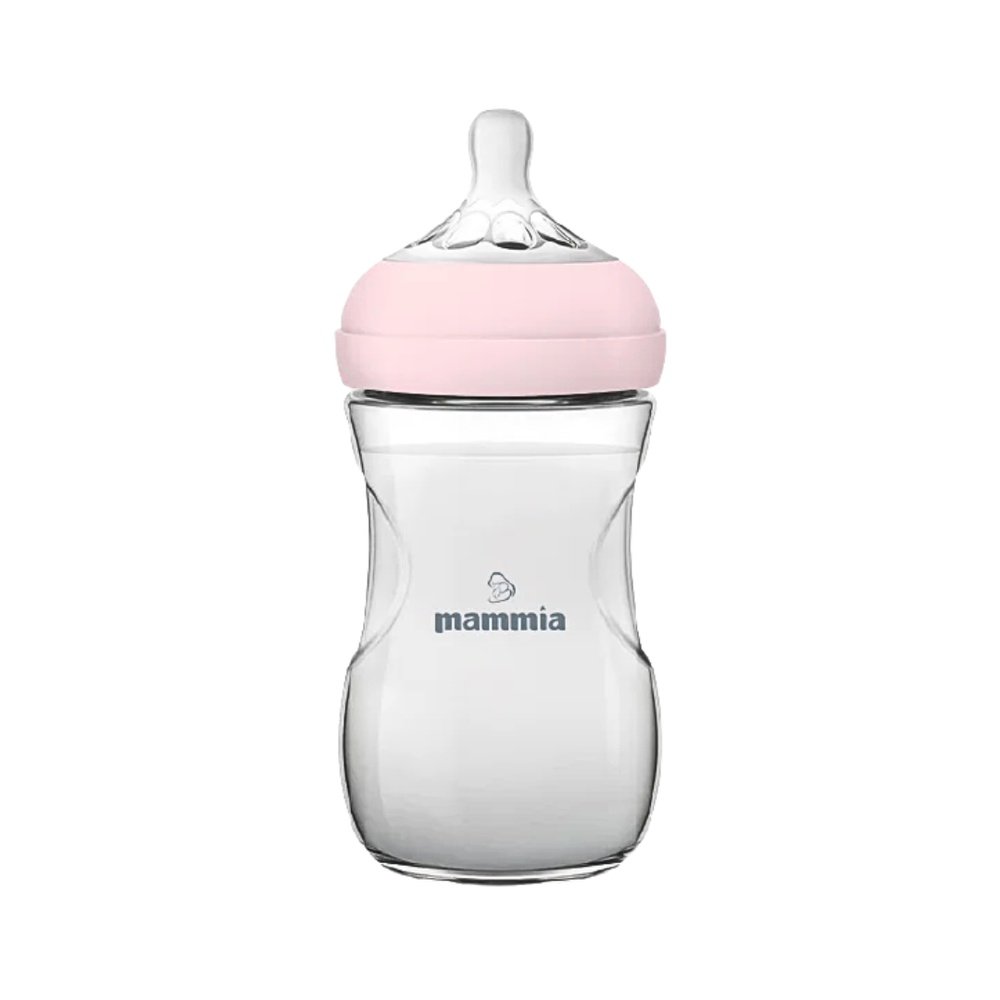 mammia – biberon natural feeling 330ml rose