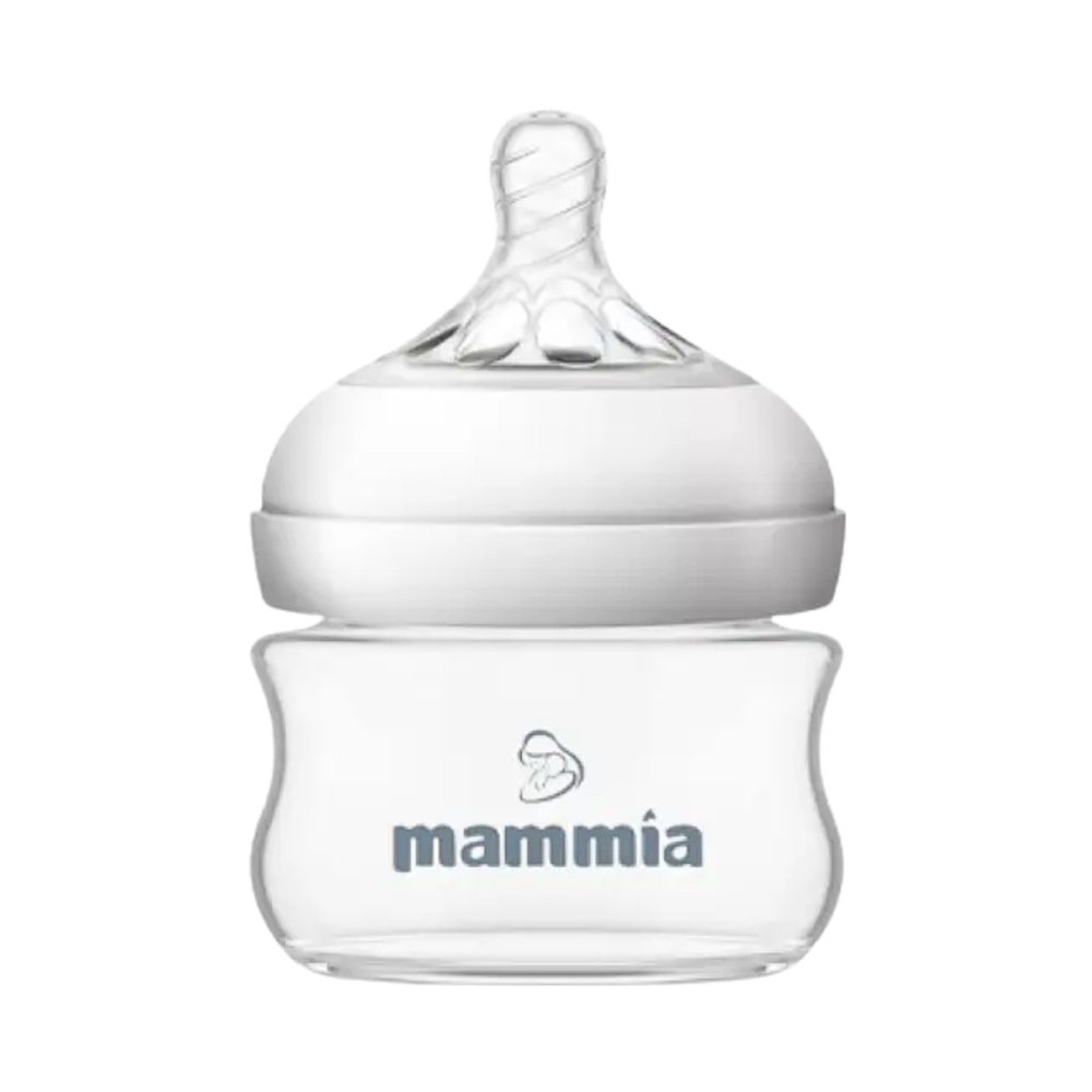 mammia – biberon natural feeling 90ml blanc