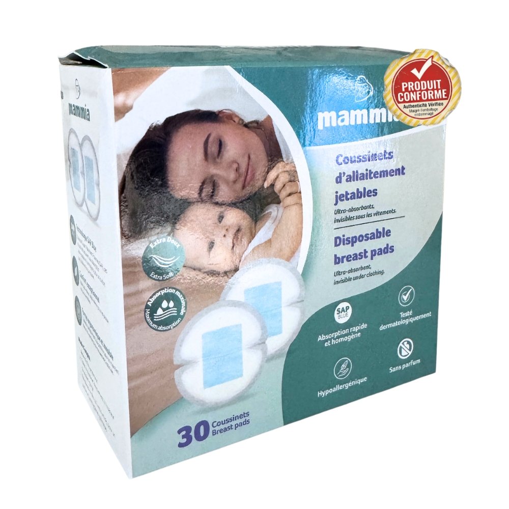 mammia – coussinets d’allaitement jetable – 30u