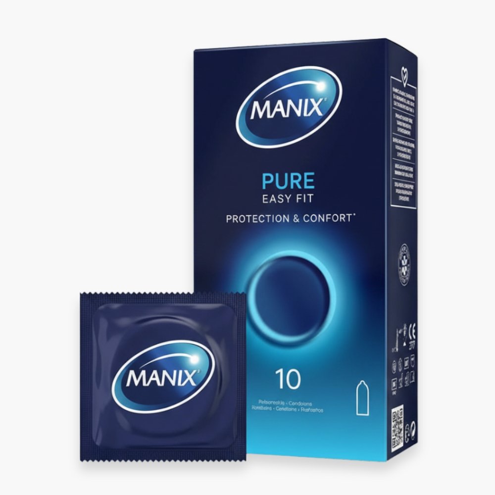 manix – preservatif pure (protection et confort) – 10u