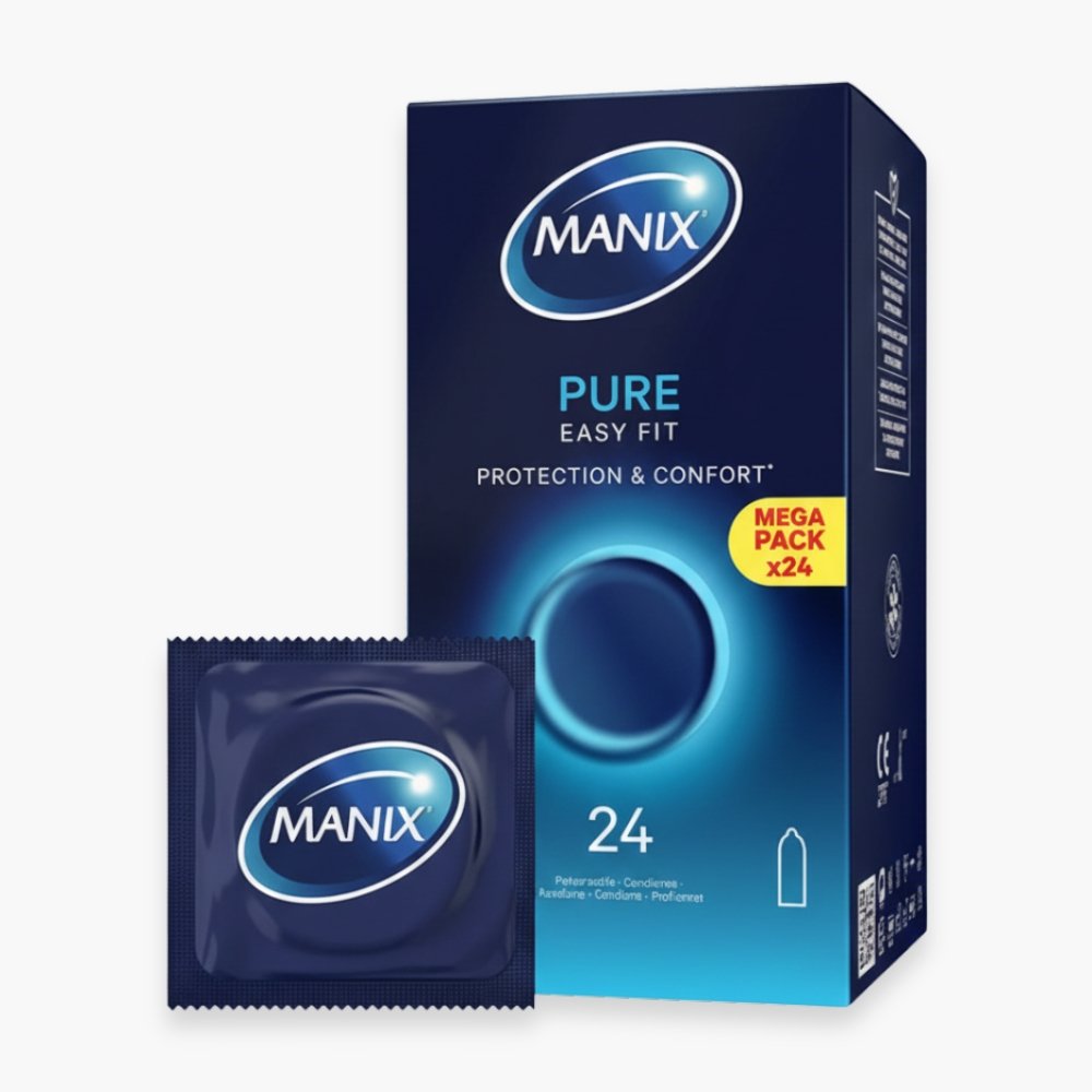 manix – preservatif pure (protection et confort) – 24u