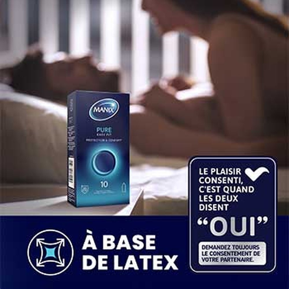 manix – preservatif pure (protection et confort) – 6u manix – preservatif pure (protection et confort) – 6u