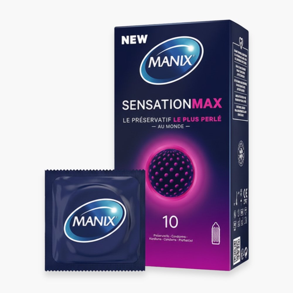 manix – preservatif sensation max (ultra perle) – 10u