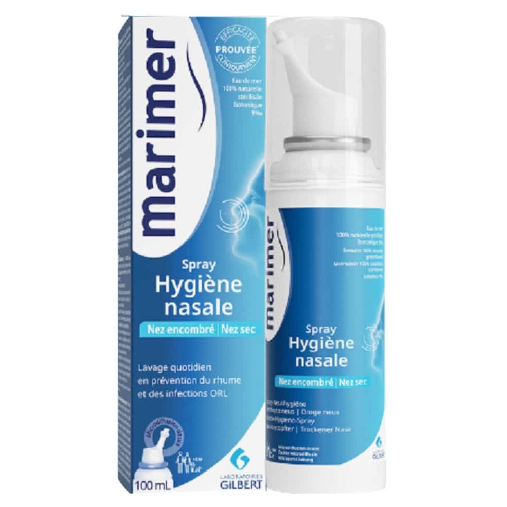 marimer – spray hygiene nasale quotidienne nez encombre et sec – 100ml