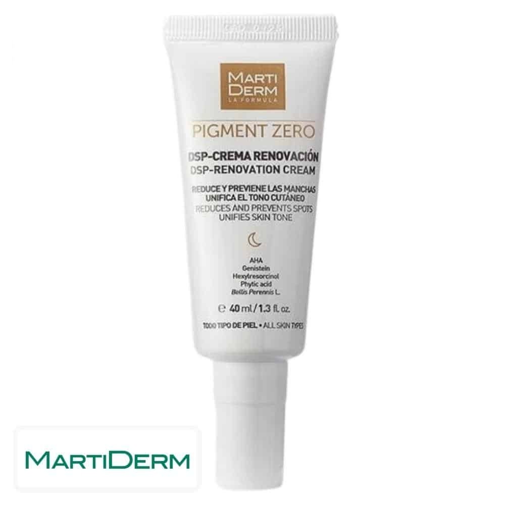 marti derm – pigment zero dsp creme renovation reduit et previent les taches – 40ml
