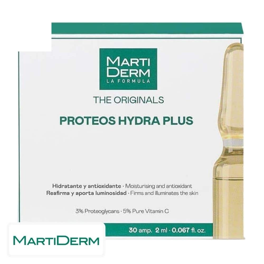 marti derm – the originals proteos hydra plus hydratant et antioxydant ampoules – 10x – 2ml