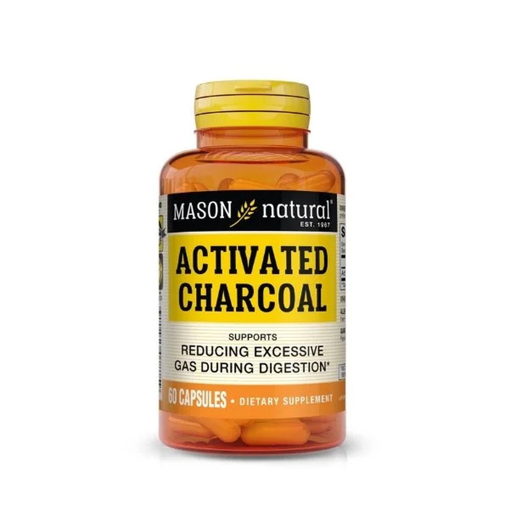 mason natural – activated charcoal 60 capsules 787 60