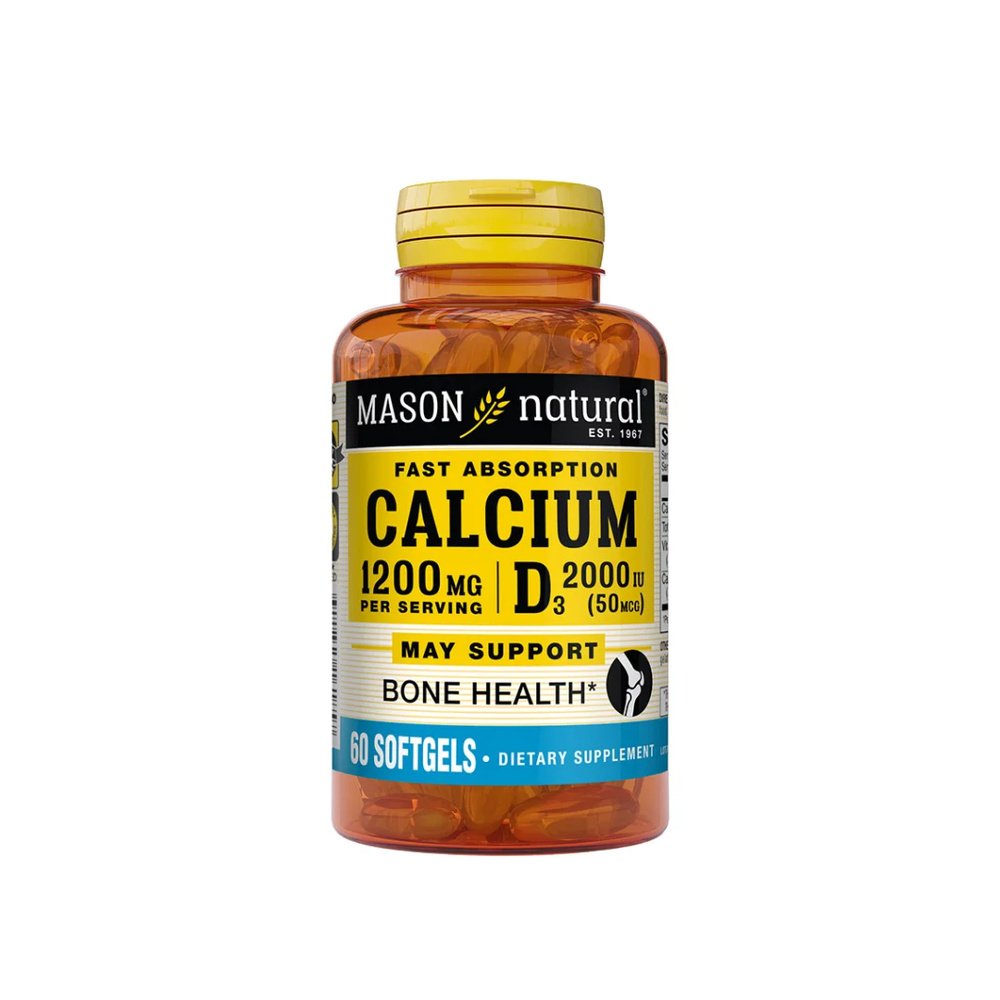 mason natural – calcium + vit d3 60 softgels 1618 60