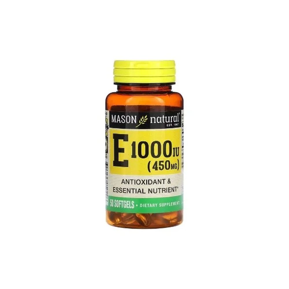mason natural – e 1000 iu 50 softgels 504 50