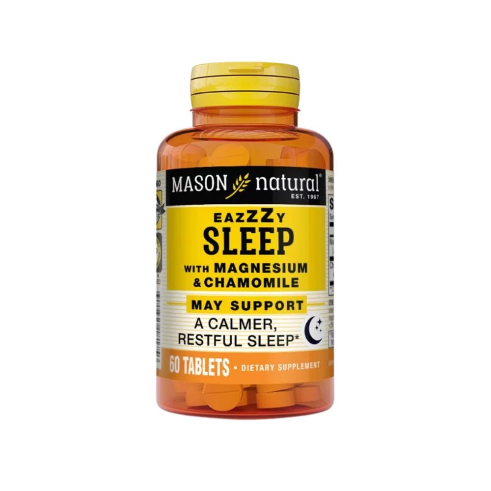 mason natural – eazzzy sleep with magnesium et chamomile 60 tablets