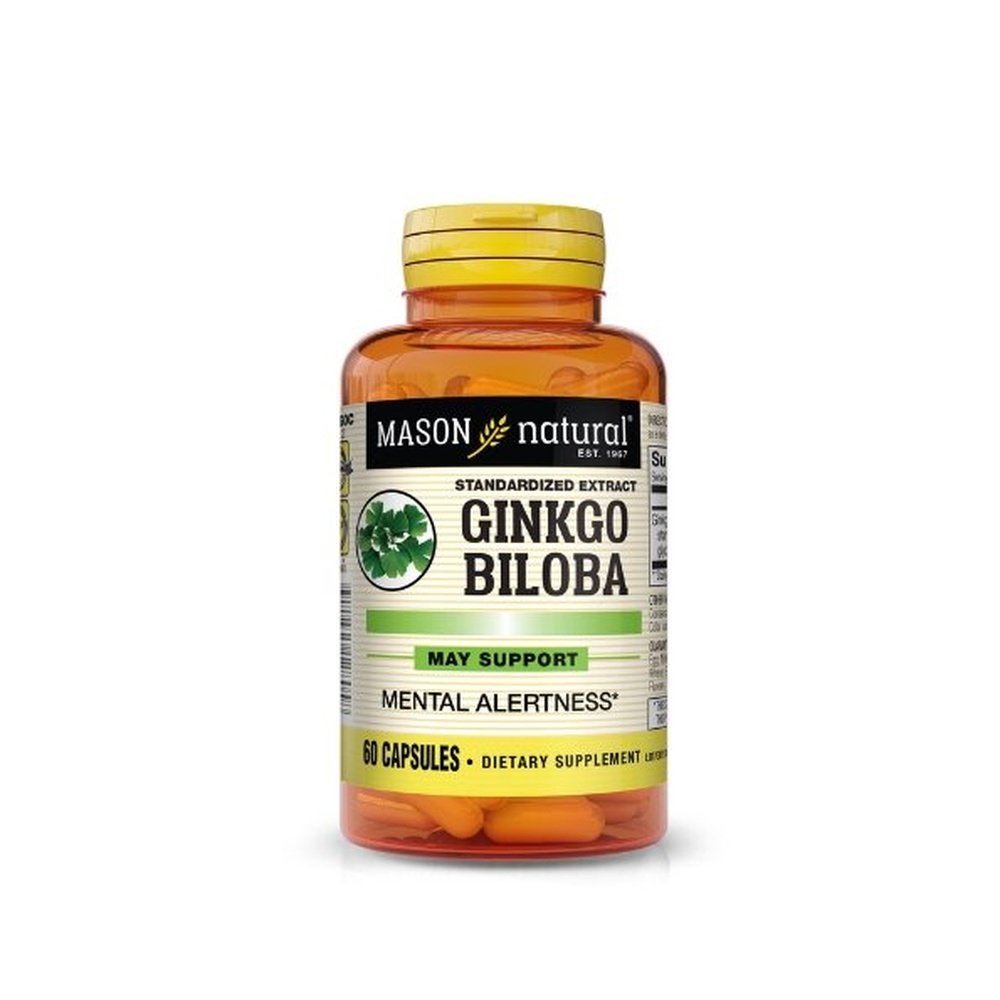 mason natural – ginkgo biloba 60 capsules
