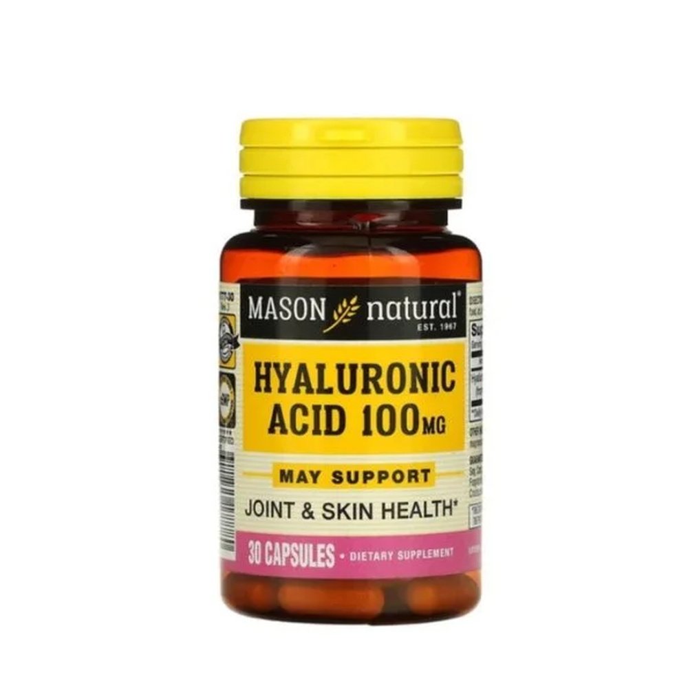 mason natural – hyaluronic acid 100mg 30 capsules 1777 30