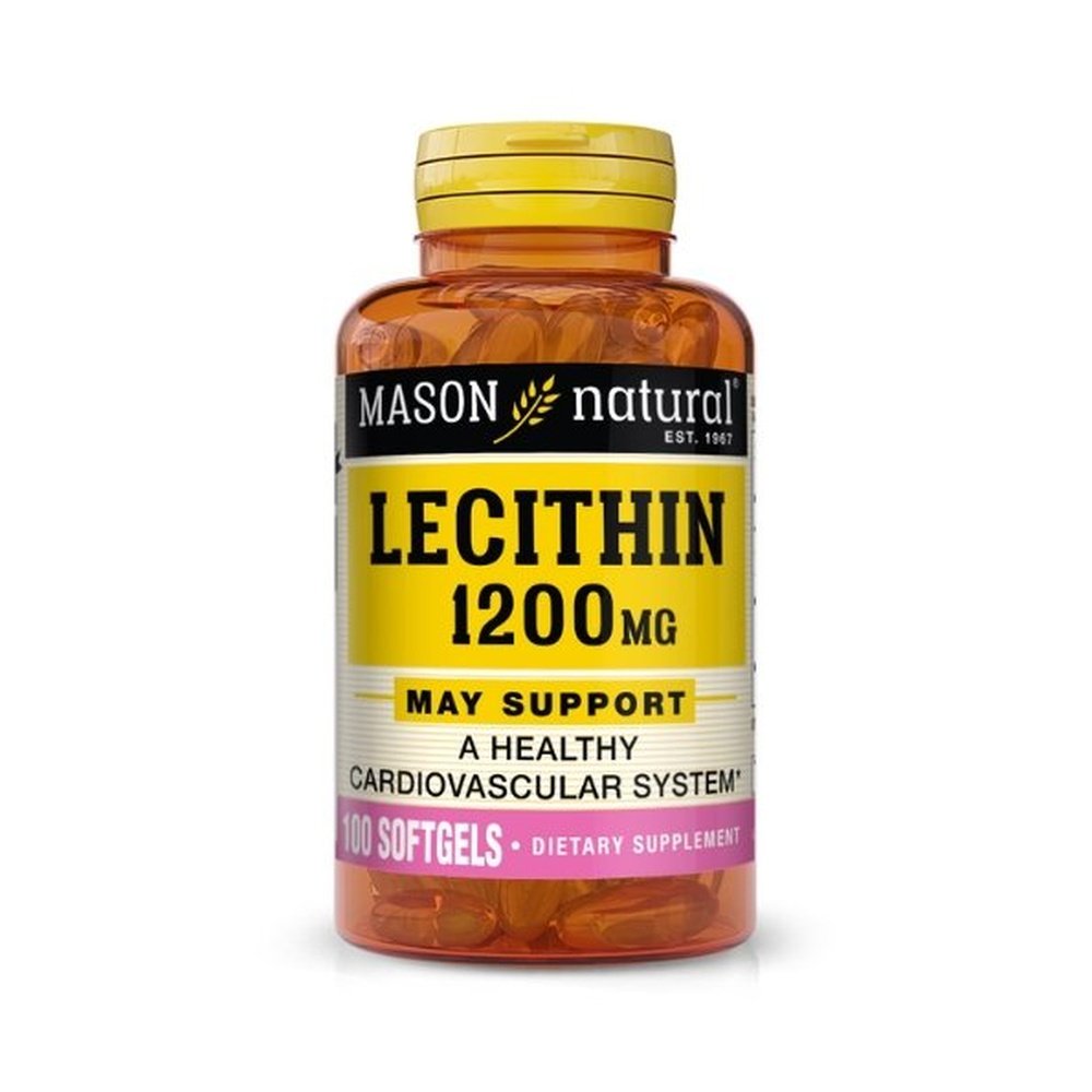 mason natural – lecithin 1200mg 100 softgels
