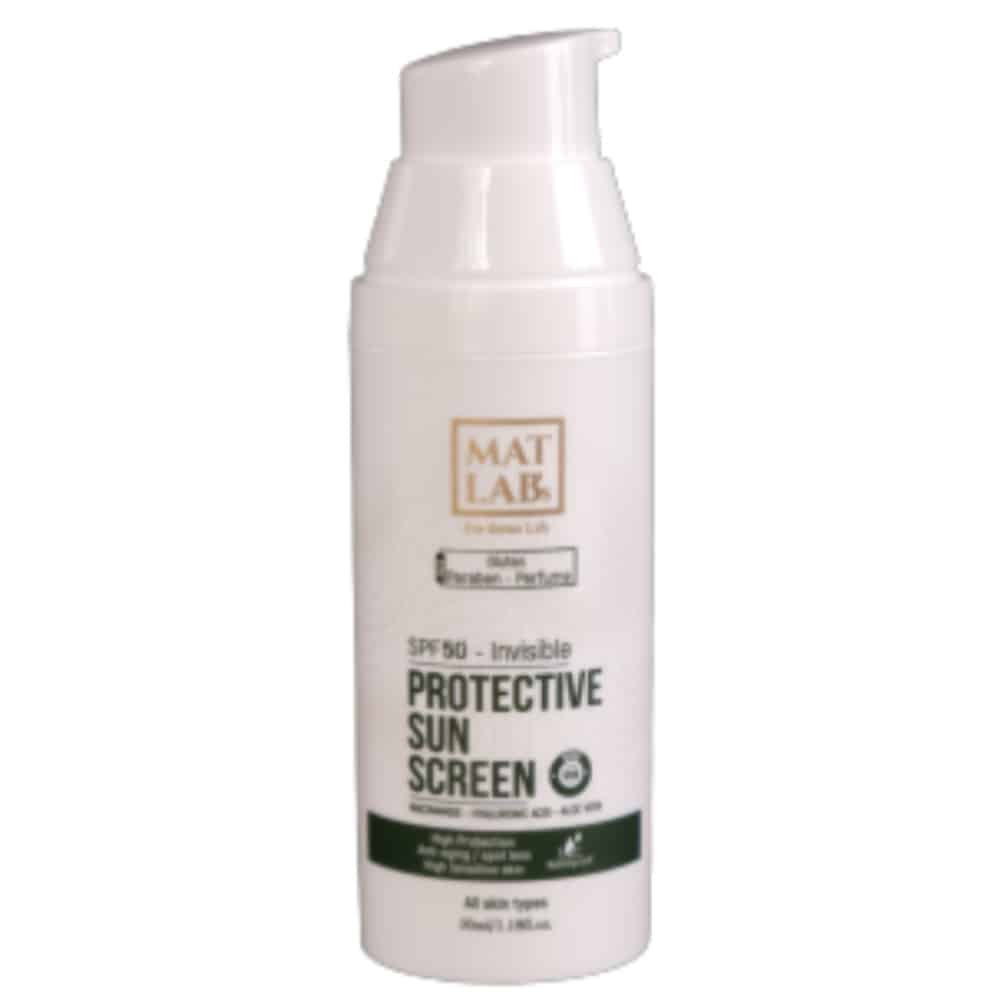 mat labs – ecran solaire invisible protective spf50+ – 50ml